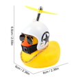 thumbnail image 3 of Pato amarillo con casco para coche, decoración de ciclismo, adornos para coche, accesorios, 3 of 5