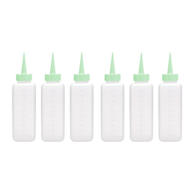 Botellas de teñido botella dispensadora multiusos 160ml/200ml con tapa cuidado del cabello DIY Medio