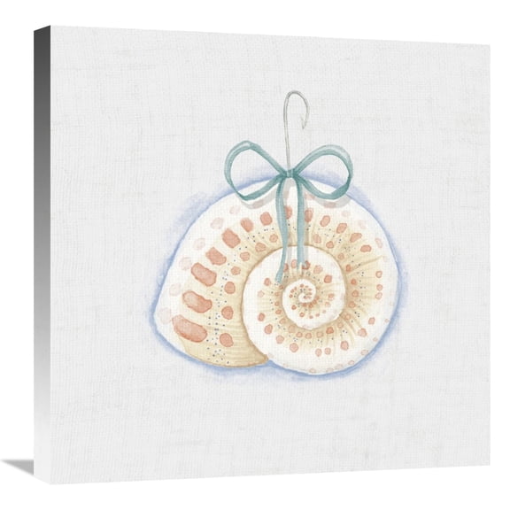 Global Gallery's 'Christmas on the Coast IV' by Elyse DeNeige Stretched Canvas Wall Art