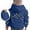 A-Blue400, variant on Big Girls Hoodies Hood Leopard Bow Back Print Long Sleeve Sweatshirts Spring Outings Playwear Casual Top With Pockets