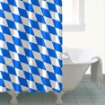 thumbnail image 4 of Blue White Checkerboard Checkered Pattern Shower Curtain 84"x72" ,Bathroom Decorative Shower Curtains Set with 12 Hooks,Modern Waterproof Washable Shower Curtain, 4 of 6
