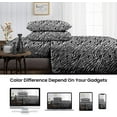 thumbnail image 5 of 500-Thread Count Pure Egyptian Cotton Sheets, Full XXL (54" x 84") Size Sheet Set, 4-PCs Sheet Set, Full XXL Size, Fits 25-30" Deep Pocket Sheets, Bed Sheets, Zebra Print, 5 of 5