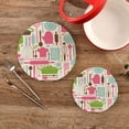 thumbnail image 2 of SKYSONIC Cute Kitchen cs Trivet Pot Holder Potholders for Kitchens 100% Cotton Thread Weave Trivets Kitchen Trivet for Table Countertop Protector Hot Pads Pans Mats, 2 of 7