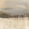 thumbnail image 2 of Pinto, Patricia 26x26 Black Ornate Wood Framed with Double Matting Museum Art Print Titled - Hidden Pier (light gray), 2 of 4