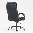 thumbnail image 6 of Noble House Geoff 44" High Back PU Office Chair, Ergonomic Adjustable Height and Wide Cushioned Seat, Black, 6 of 6