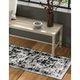 thumbnail image 6 of Unique Loom Sofia Collection Area Rug - Salle Garnier (2' 7" x 12' Runner Black/Ivory), 6 of 6