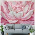 thumbnail image 4 of GOSMITH  Floral Tapestry, Lotus Flower Meditation Yoga Plant Petal Print, Wide Wall Hanging for Bedroom Living Room Dorm Painting, 4 of 6