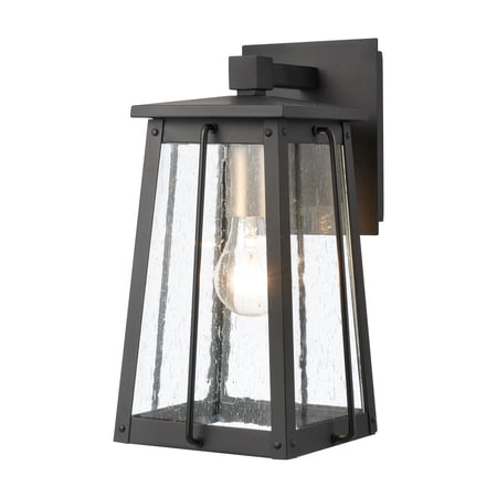 Kirkdale 13   High 1-Light Outdoor Sconce - Matte Black