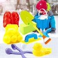 thumbnail image 2 of Juego de herramientas de nieve para niños: divertido juguete para hacer bolas de nieve surtido de 9 piezas, 2 of 8