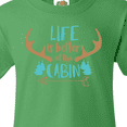 thumbnail image 4 of Inktastic Life is Better at the Cabin, Deer Antlers, Camping Youth T-Shirt, 4 of 5