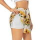 thumbnail image 1 of Balery Sunflower 5 Pantalones cortos deportivos para mujer con forro y dos bolsillos, elásticos, para entrenamiento, gimnasio, yoga-Medium, 1 of 7