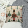 thumbnail image 2 of Nawypu  Christmas Satin Pillowcase for Hair and Skin, Nutcracker Tree Silk Pillow Case Soft and Cozy Body Pillow Covers Standard Size with Envelope Closure, 2 of 5