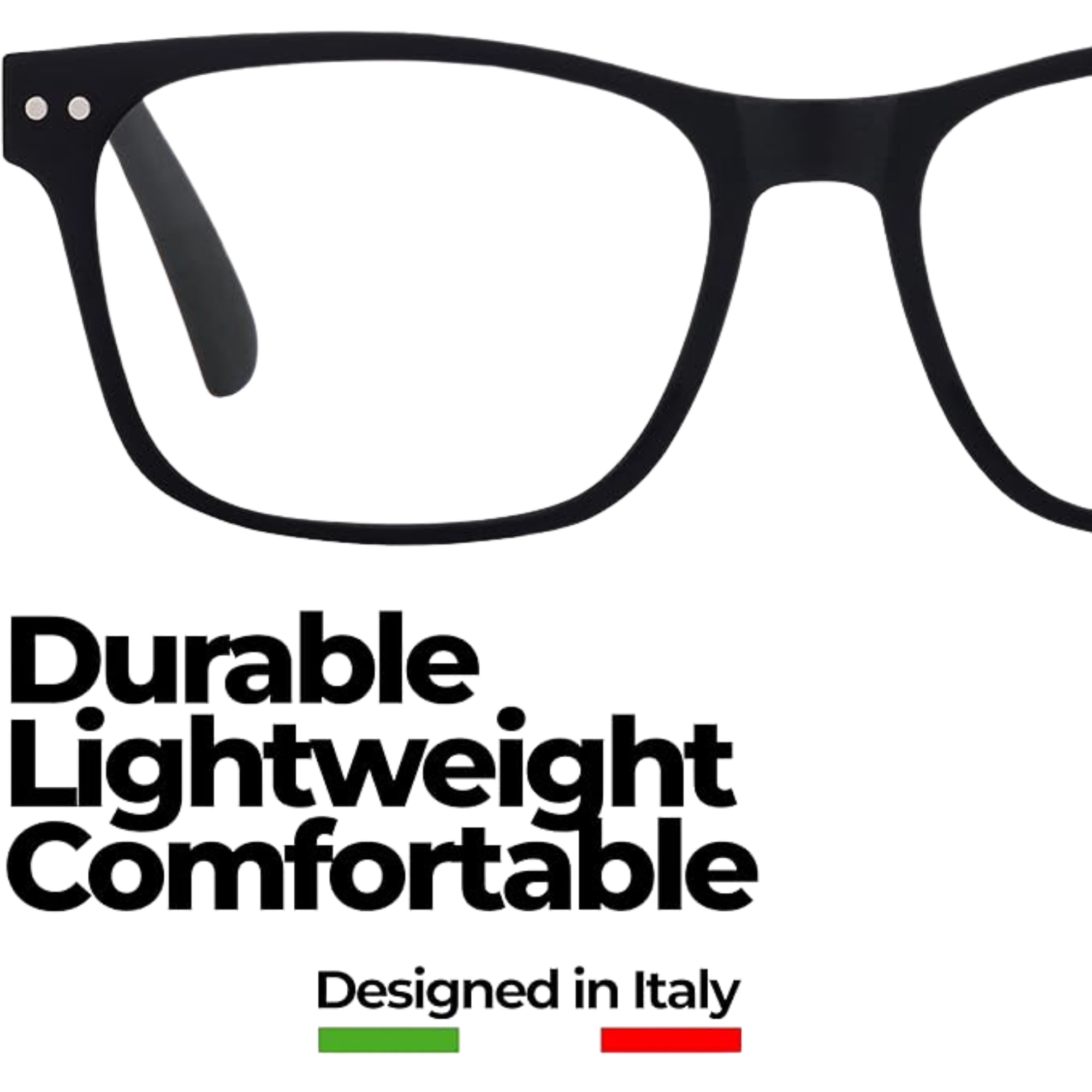Grinderpunch Blue Light Blocking Reading Glasses for Men and Women, Retro Computer Readers, Black, 2.50