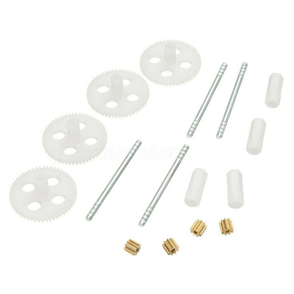 4Pcs Complete Gear Replacement Set for Syma X5 Series Large Gears, Shafts, Shaft Ends, Motor Cogs, Durable Drone Repair