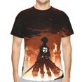 thumbnail image 6 of Attack On Titan Men's Short-Sleeve T-Shirt Summer Casual Tee Top Breathable Crewneck T-Shirt X-Large, 6 of 7