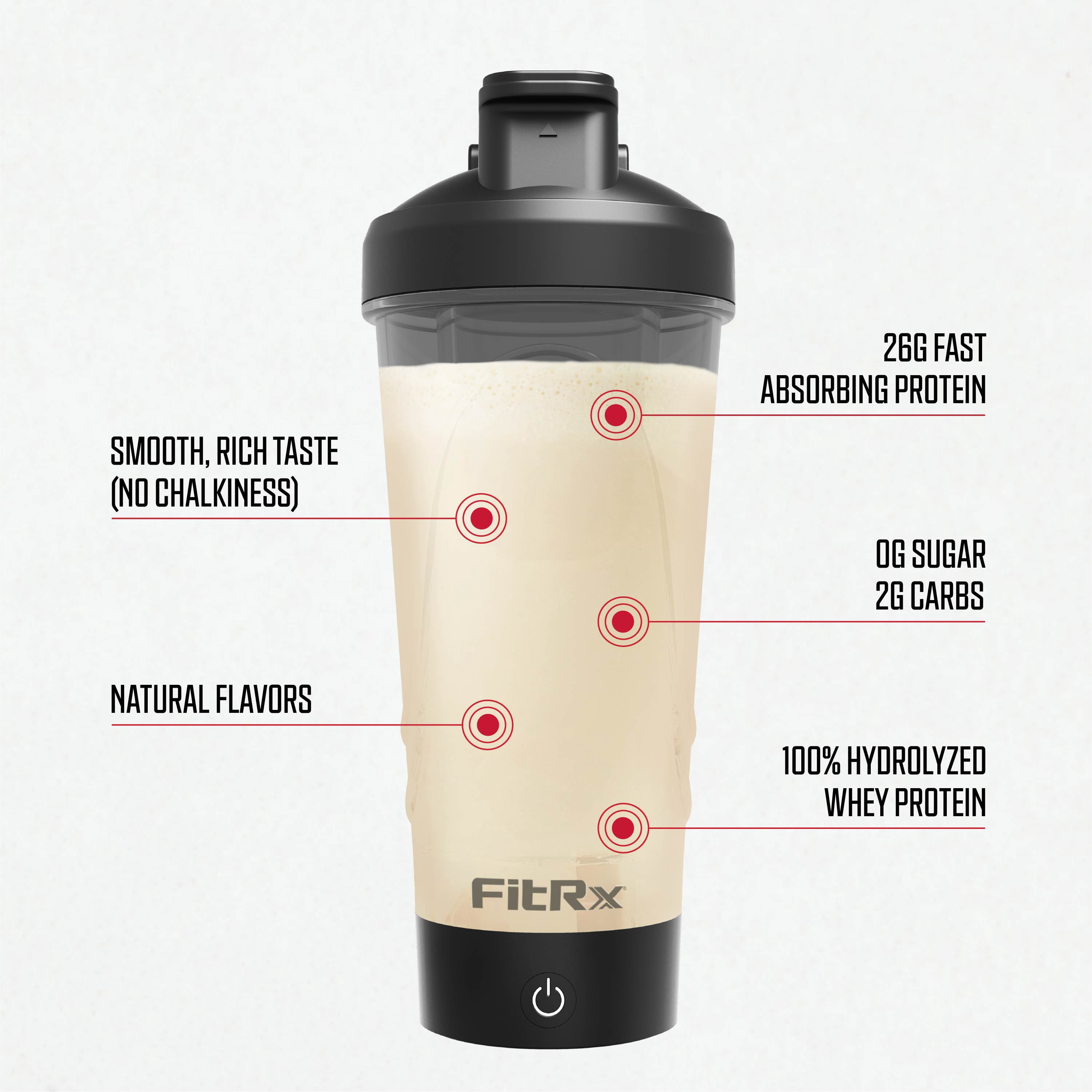 FitRx PoweRx Whey Protein Isolate – Vanilla Bean High Protein Powder, 26g Whey Isolate, 0g Sugar, 5 Servings, 5.4 oz Total
