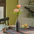 thumbnail image 4 of Modern Decorative Ceramic Table Vase Ripped Design Bottle Shape Flower Holder, 4 of 10
