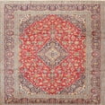 thumbnail image 1 of Ahgly Company Indoor Square Traditional Fire Brick Red Persian Area Rugs, 3' Square, 1 of 6