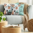 thumbnail image 5 of Ambesonne Animal Throw Pillow Cover 2 Pack, American Sloth Tribe, 24", Multicolor, 5 of 7