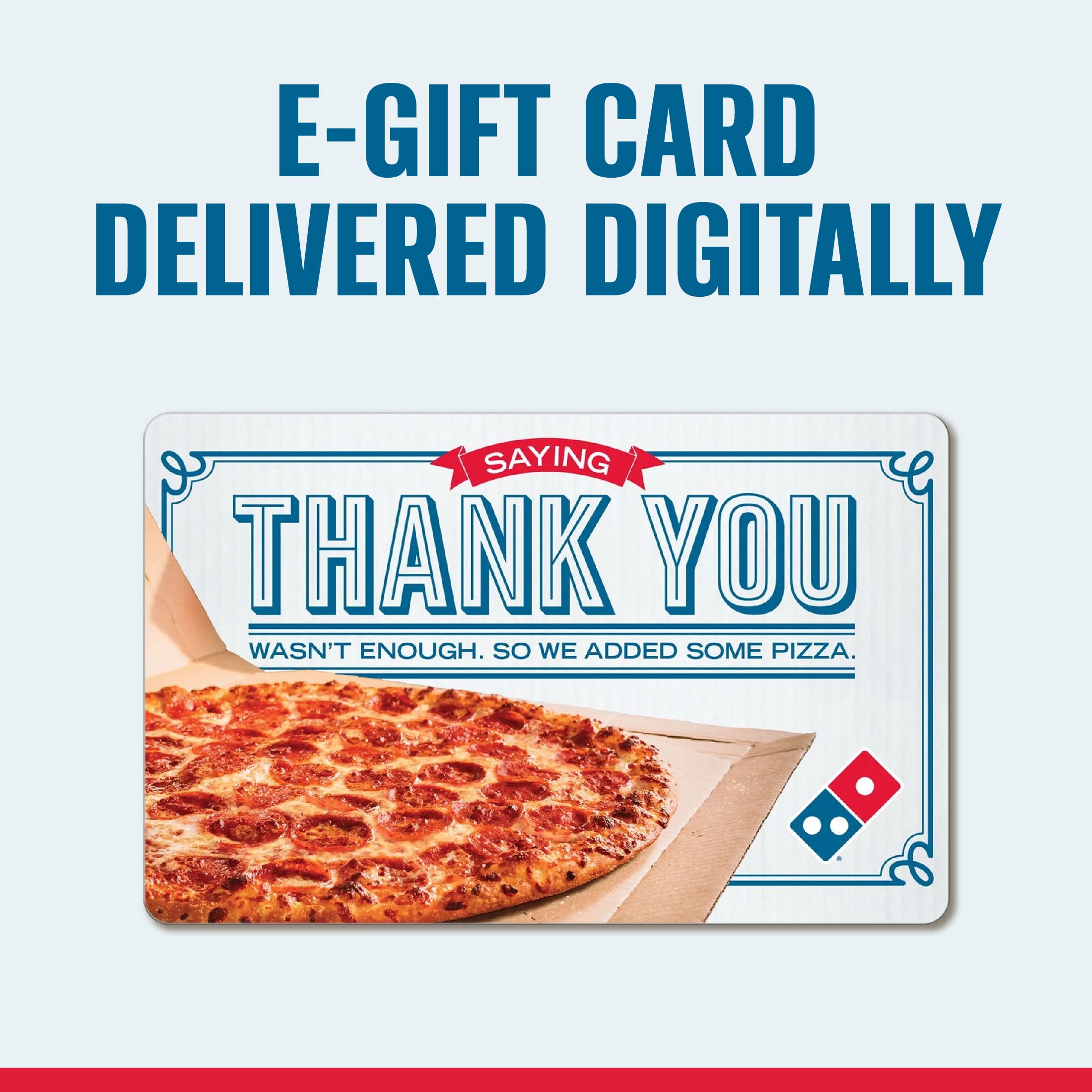 Dominos $50 Thank You eGift Card [Email Delivery]