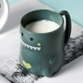 thumbnail image 6 of Bathroom Cups with Handle Cute Dinosaur Bathroom Couple Mouthwash Cup Toothbrush Mugs for Kids Couples Friends Gift, 6 of 7
