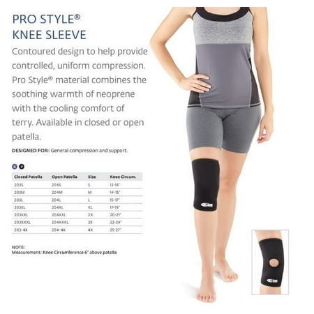 DJO Bell-Horn ProStyle Knee Sleeve Open Patella Large