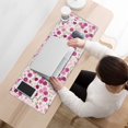 thumbnail image 3 of Long Mouse Pads for Desk,Pink Pioneer Flower Pattern Desk Mats on Top Of Desks, Desk Mouse Pad Extra Large with 3mm Non-Slip Base and Stitched Edge for Gaming,Office,Work,Home 31.5"x11.8", 3 of 6