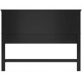 Traditional Wood Full Queen Panel Headboard in Black