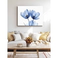 thumbnail image 4 of Light Blue Tulip Wall Art for Living Room,Canvas Picture Wall Decor for Bathroom Bedroom,Farmhouse Abstract Elegant Flowers Painting Artwork for Office Kitchen Hallway Dining Room Home Decor 12"x16", 4 of 8