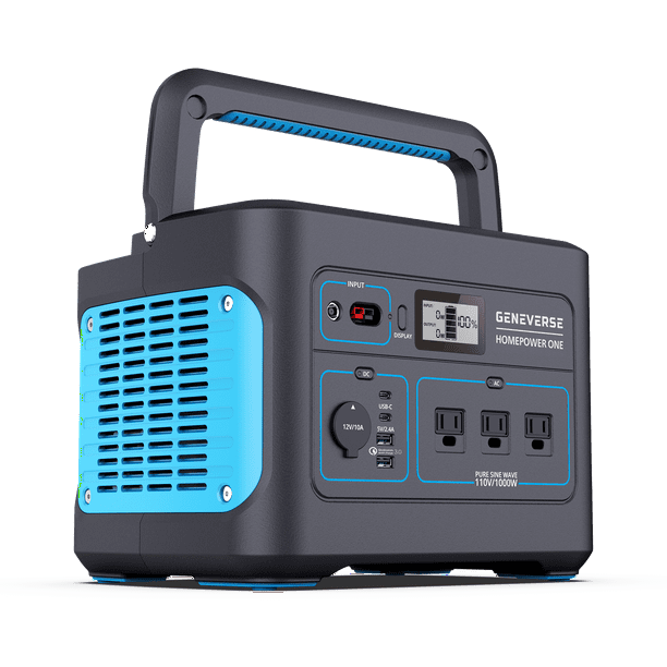 Geneverse HomePower ONE Solar Portable Power Station Generator 1002