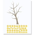 thumbnail image 6 of Large Tree Wall Decal with Blowing Flowers Best DIY Wall Art Living Room Decor Vinyl Art Sticker - Tumbleweed/Buttercream, 6 of 6