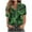 Green, variant on Vmvidoty Women's Short Sleeve Shirt - Printed Button Down Collar Blouse, Casual Loose Fit Summer Top (Breathable & Stylish) | Summer Flash Sale! Limited Stock!