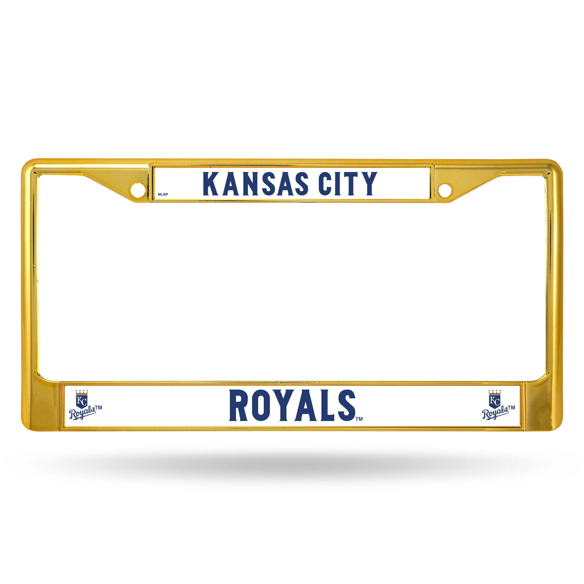 Rico Industries Inc Kansas City Royals Premium Raised Solid Metal Color Chrome Auto Emblem Decal Badge Baseball 