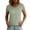 Green, variant on DeHolifer Women's T-Shirts Casual Cap Sleeve Solid Color Crewneck Lightweight Summer Tee Top Blue L