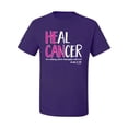 thumbnail image 2 of Faith Jesus Believe Awareness Men's Graphic T-Shirt, Purple, 3XL, 2 of 3