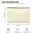 thumbnail image 3 of Susaid Lemon Yellow Checkboard Print Makeup Mini Bags for Women Multi Color Cosmetics Bag Travel Toiletry Bag Pencil Pouch Blank Makeup Bags with Zipper, 3 of 7