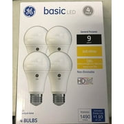 GE Soft White Basic 100W Replacement LED Light Bulbs General Purpose A19 (4-pack)