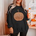 thumbnail image 6 of QUNYINEY Graphic Women's Sweatshirt Pumpkin Crew Neck Halloween Pullover Tops Casual Long Sleeve Loose Fit Fall Sweatshirts, 6 of 6