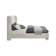 thumbnail image 6 of Meridian Furniture Penny Cream Linen Textured Fabric King Bed, 6 of 7
