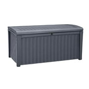Keter 243549 Borneo 110 Gallon Deck Box, 4.7x4.7x16.3 inch, Grey