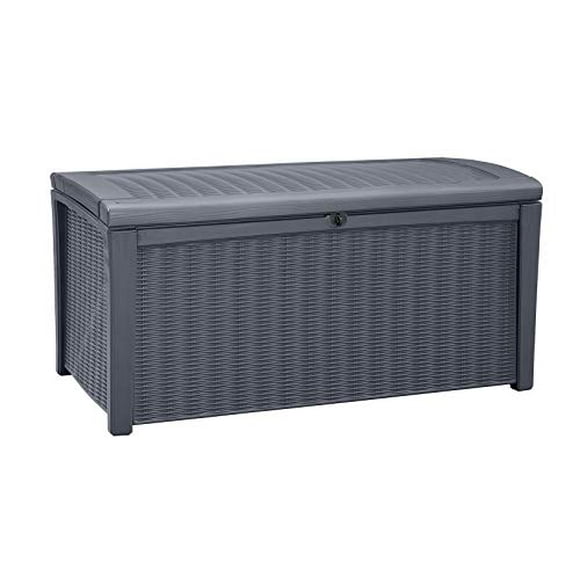 Keter 243549 Boîte de Pont de 110 Gallons, 4.7x4.7x16.3 Pouces, Gris