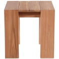 thumbnail image 3 of Meridian Furniture Tulum Natural Teak Outdoor End Table, 3 of 7