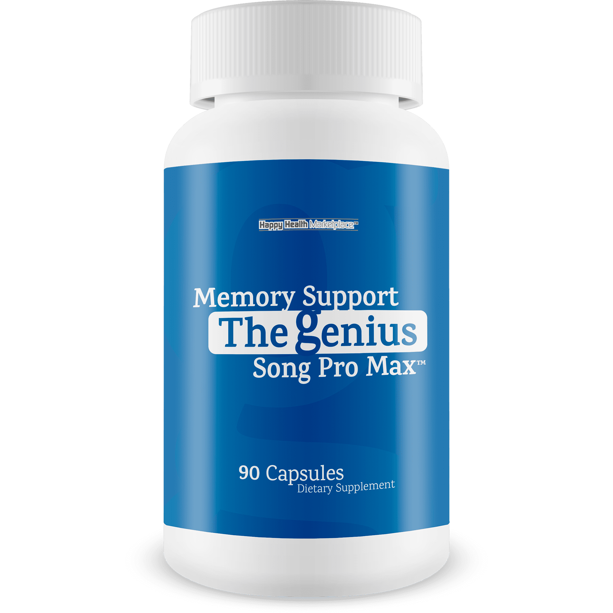 Memory Support - The Genius Song Pro Max - Our Best Brain Focus And Memory Supplement - Lion’s Mane Brain Booster For Seniors With Gingko Biloba & Methylated Vitamin B12 - Mental Focus Supplement