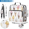 thumbnail image 2 of FORMRS Zipper Binder with Shoulder Strap 2-inch Ring 500 Sheet Capacity File Bag, Ice Cream Pattern, 2 of 5