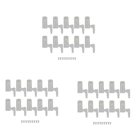 

30Pcs Cabinet Cupboard LED Hinge Light Lamp Warm White