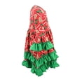 thumbnail image 5 of Girls Candy Cane Cookie Pattern Flare Christmas Dress Outfit Clothes (10Y, Red), 5 of 5