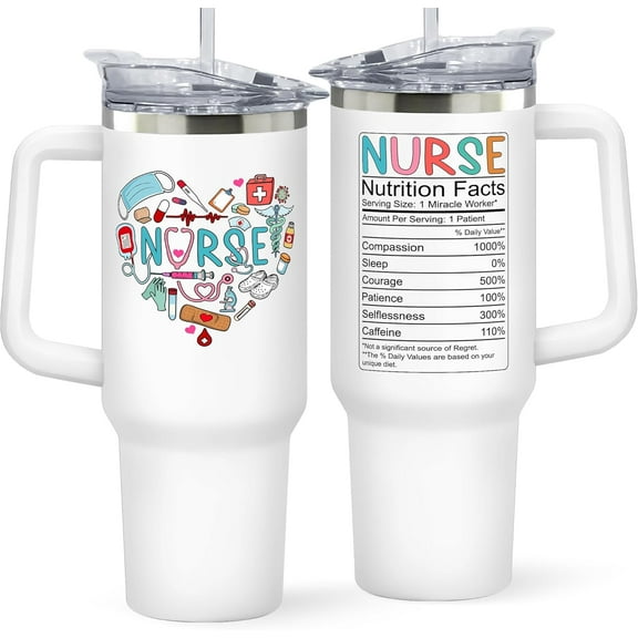 Nurse Gifts for Women - Nurses Week Gifts - Appreciation Gift for Nurses - Nurse Nicu Lpn Rn Practitioner Gift for Women - Retirement, Graduation Nursing Student Ideas - 40 Oz Tumbler