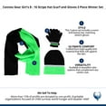 thumbnail image 7 of Connex Gear Girl's 8 - 16 Stripe Hat Scarf and Gloves 3 Piece Winter Set, 7 of 7