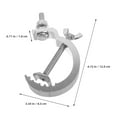 thumbnail image 2 of MLINS FRCOLOR 3pcs Truss Clamp for Stage Lighting Mounting Heavy Duty Light Accessories and Hooks, 2 of 8