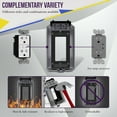 thumbnail image 2 of Outdoor Outlet Cover, Single Gang Outdoor Outlet Cover Weatherproof Enclosure, Electrical Box Waterproof Plug Covers, 2 of 7